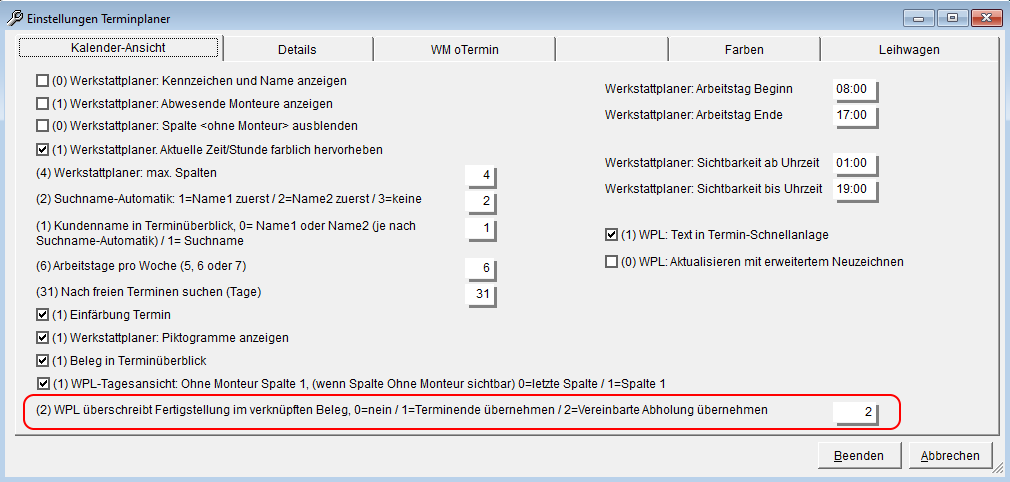 WPL_Abholung_in_Beleg_übernehmen