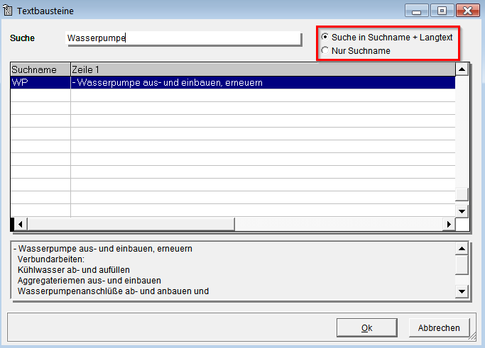 Textbausteine_Suche