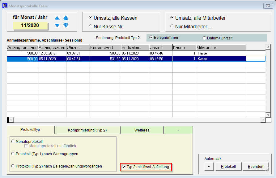 Monatsprotokoll_Mwst_Aufteilung